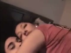 In the cowgirl pose, my cum-addicted girlfriend with voluptuous breasts appears valuable.